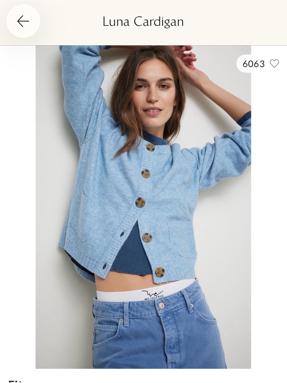 Ann Taylor Light Blue Knit Cardigan with Patch Pockets NWOT